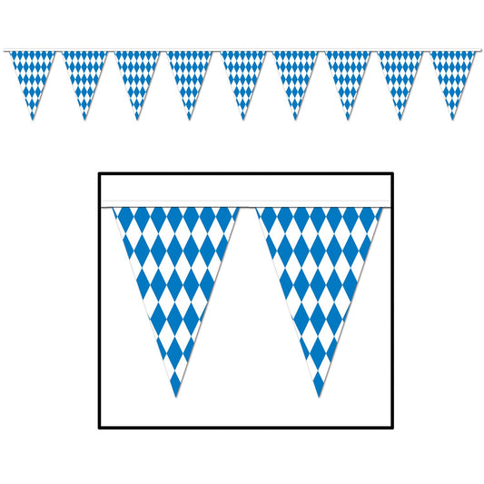 Beistle Oktoberfest Pennant Banner, 30 ft 17 in  x 30' (1/Pkg) Party Supply Decoration : Oktoberfest