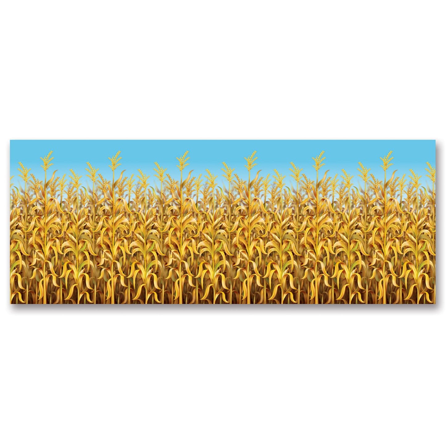 Beistle Cornstalks Backdrop 4' x 30' (1/Pkg) Party Supply Decoration : Thanksgiving/Fall