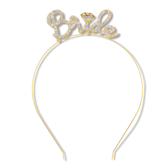 Beistle Rhinestone Bride Headband  (1/Pkg) Party Supply Decoration : Bachelorette