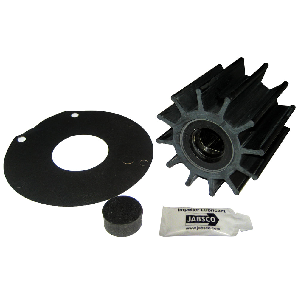 Jabsco Impeller Kit - 12 Blade - Neoprene - 3-" Diameter - Plastic Insert - Double Flat Drive [17370-0001-P]