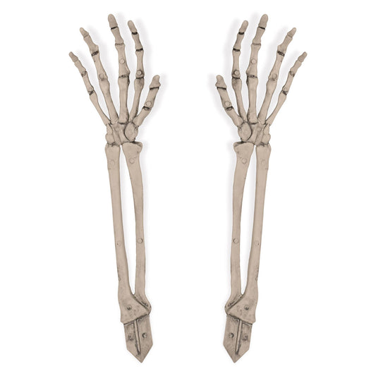 Beistle Plastic Skeleton Hand Yard Stakes - Party Supply Decoration for Halloween