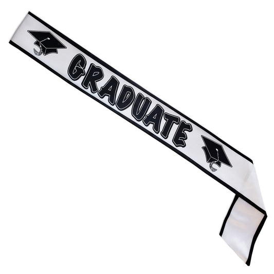 Beistle Graduate Satin Sash - Party Supply Decoration for Graduation