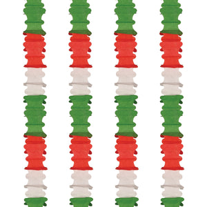 Beistle Ceiling Drops - Red, White, Green - Party Supply Decoration for Fiesta / Cinco de Mayo