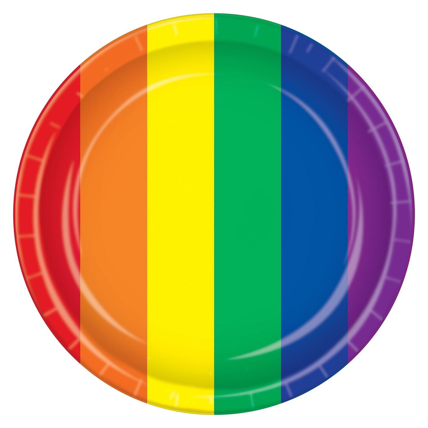 Beistle Rainbow Plates - Party Supply Decoration for Rainbow