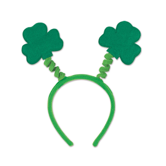 Beistle Soft-Touch Shamrock Headband Boppers  (1/Card) Party Supply Decoration : St. Patricks