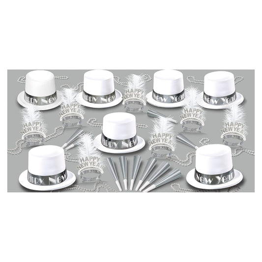 Beistle White Ice Asst for 50 - Party Supply Decoration for New Years