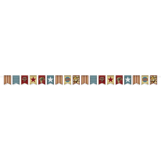 Beistle Vintage Circus Streamer 6 in  x 12' (1/Pkg) Party Supply Decoration : Vintage Circus