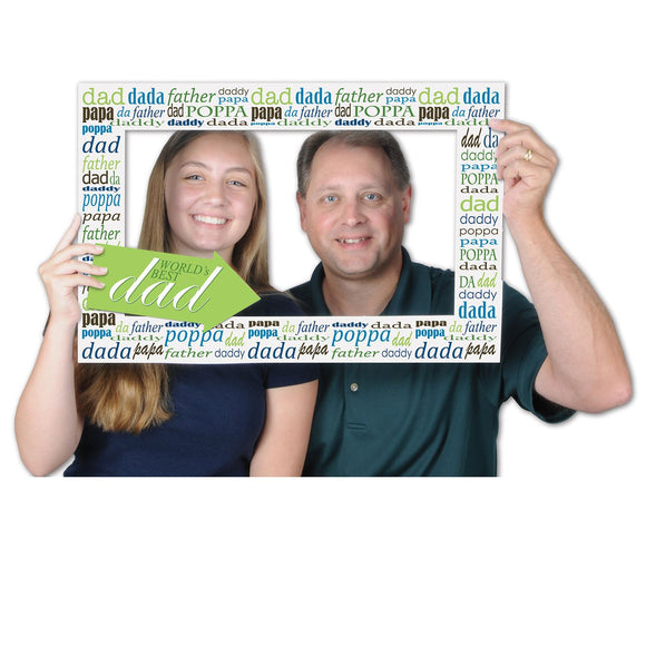 Beistle Father's Day Photo Fun Frame - Party Supply Decoration for Mothers/Fathers Day