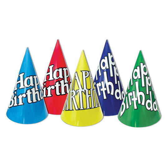 Happy Birthday Cone Hats