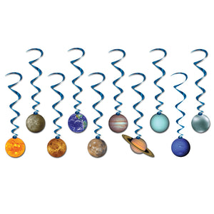 Beistle Solar System Whirls (10/pkg) - Party Supply Decoration for Space