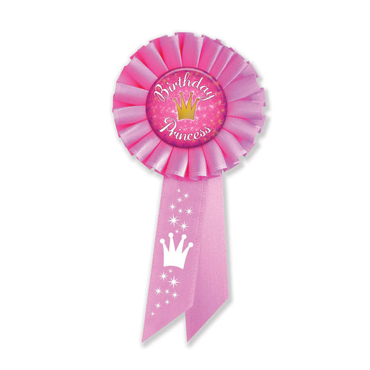 Beistle Birthday Princess Rosette - Party Supply Decoration for Birthday