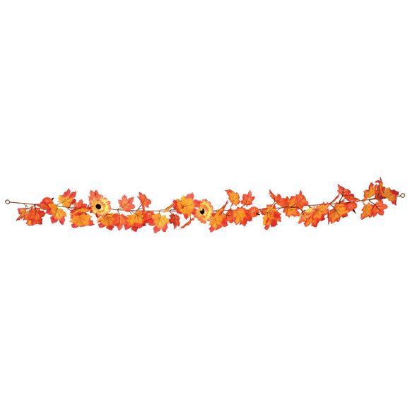 Beistle Autumn Garland - 6' Long - Party Supply Decoration for Thanksgiving / Fall