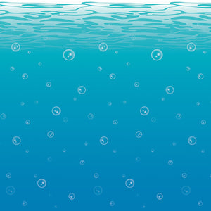 Beistle Undersea Backdrop 4' x 30' (1/Pkg) Party Supply Decoration : Under The Sea