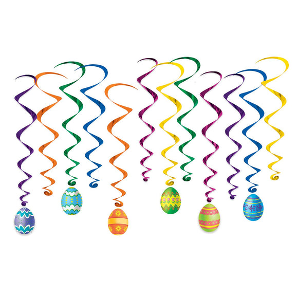 Beistle Easter Egg Whirls - Party Supply Decoration for Easter