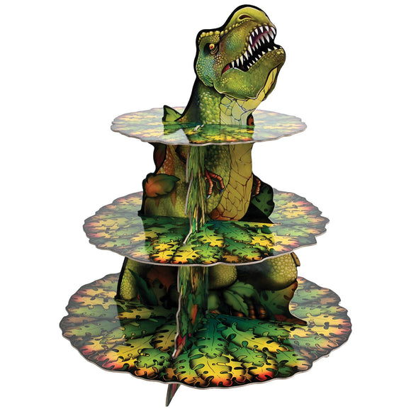 Beistle Dinosaur Cupcake Stand - Party Supply Decoration for Dinosaurs