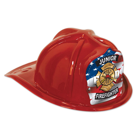 Beistle Red Junior Firefighter Hat - Party Supply Decoration for Fire Prevention