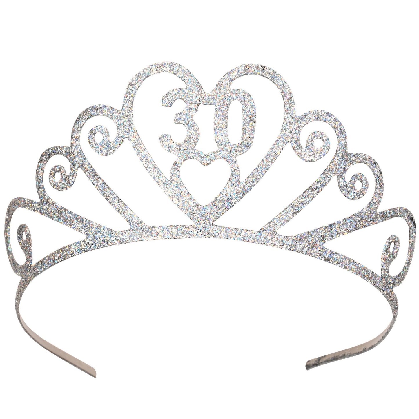 Beistle Glittered 30 Tiara - Party Supply Decoration for Birthday