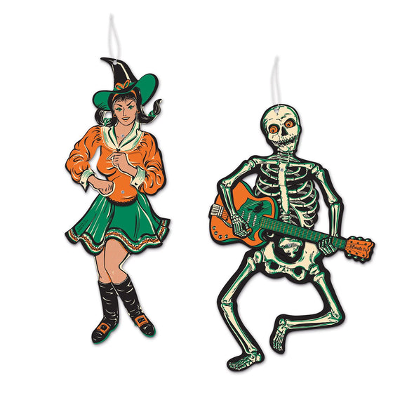 Beistle Vintage Halloween Jointed GoGo Dancers - Party Supply Decoration for Halloween-Vintage