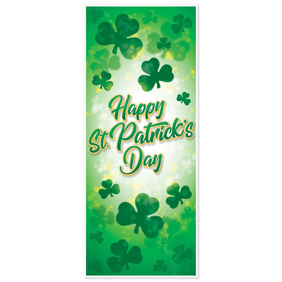 Beistle Happy St. Patrick's Day Door Cover - Party Supply Decoration for St. Patricks