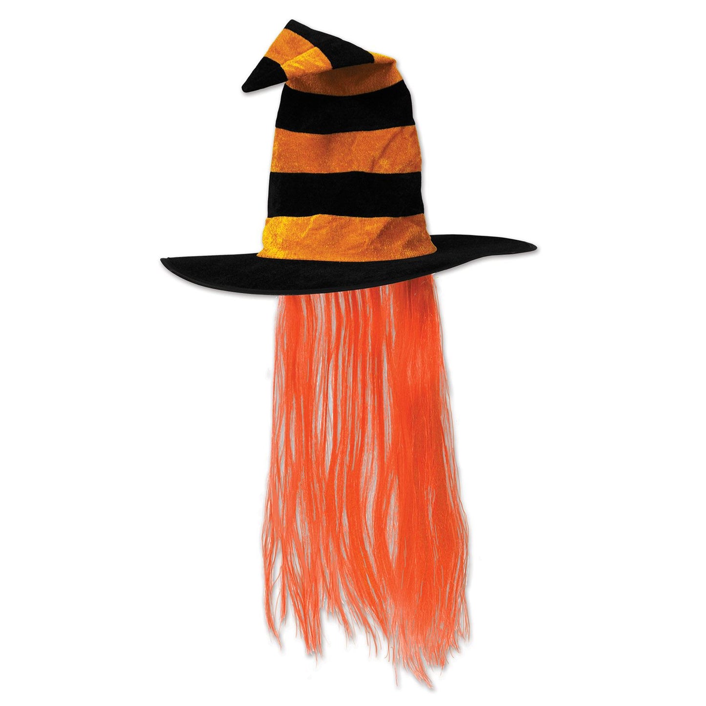 Beistle Witch Hat w/Hair  (1/Card) Party Supply Decoration : Halloween