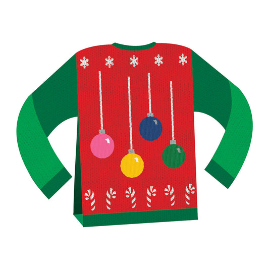 Beistle 3-D Ugly Sweater Centerpiece 8 in  (1/Pkg) Party Supply Decoration : Christmas/Winter