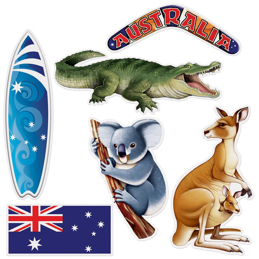 Beistle Australian Cutouts   (6/Pkg) Party Supply Decoration : Australian