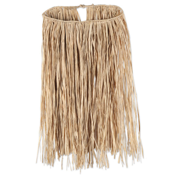 Beistle Value Raffia Hula Skirt (Adult Natural) - Party Supply Decoration for Luau