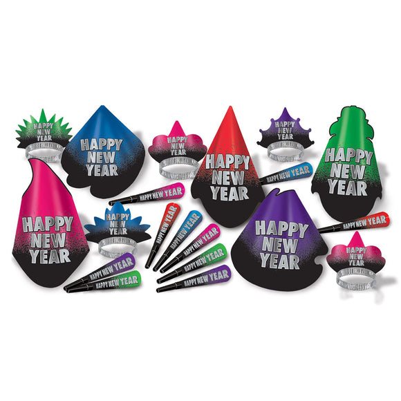 Beistle New Year Resolution Party Kit (for 50 people) - Party Supply Decoration for New Years