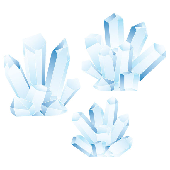 Beistle Winter Wonderland Ice Crystal Stand-Ups - Party Supply Decoration for Prom