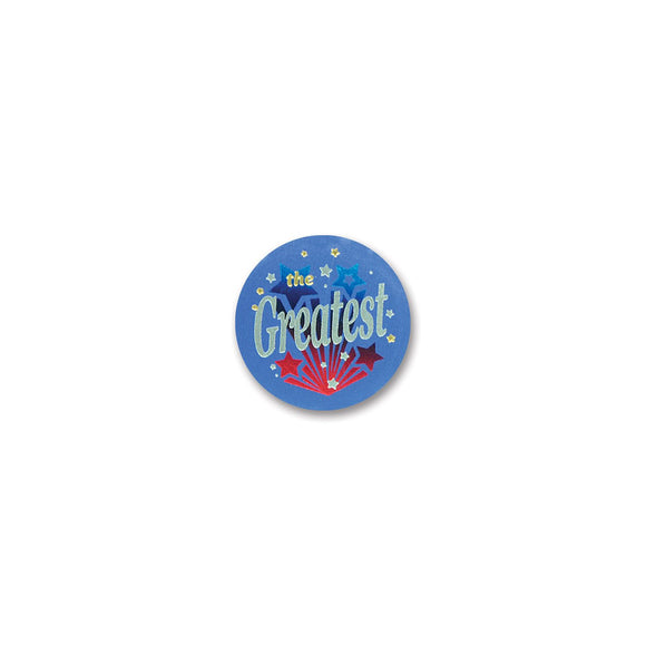 Beistle The Greatest Satin Button - Party Supply Decoration for General Occasion
