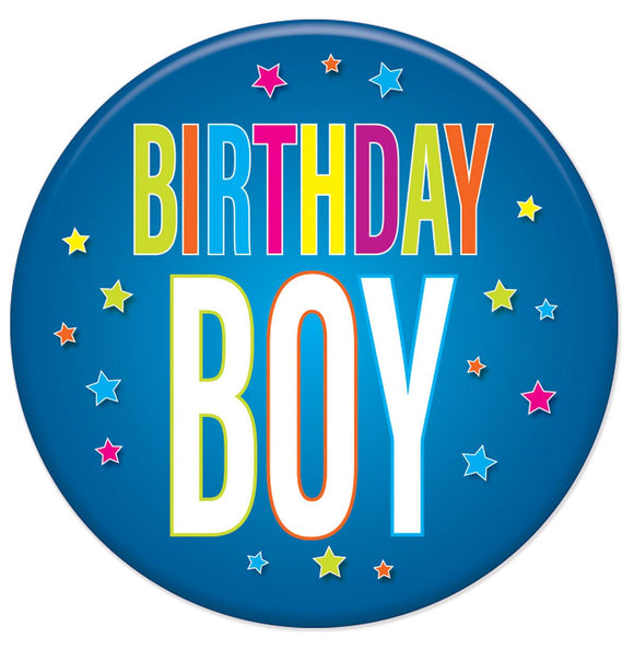 Beistle Birthday Boy Button - Party Supply Decoration for Birthday