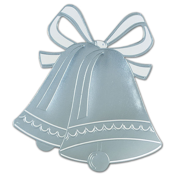 Beistle Silver Foil Bell Silhouette - Party Supply Decoration for Anniversary