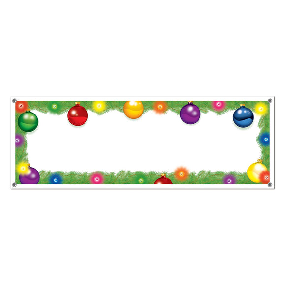 Beistle Holiday Sign Banner 5' x 21 in  (1/Pkg) Party Supply Decoration : Christmas/Winter