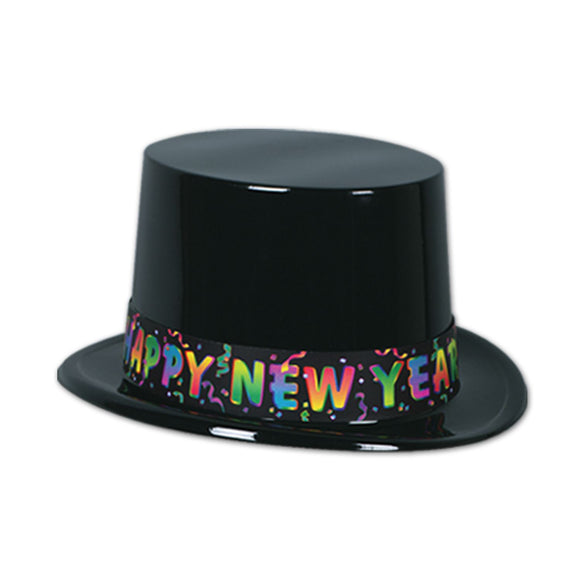 Beistle Black Celebration New Year Topper Hat   Party Supply Decoration : New Years
