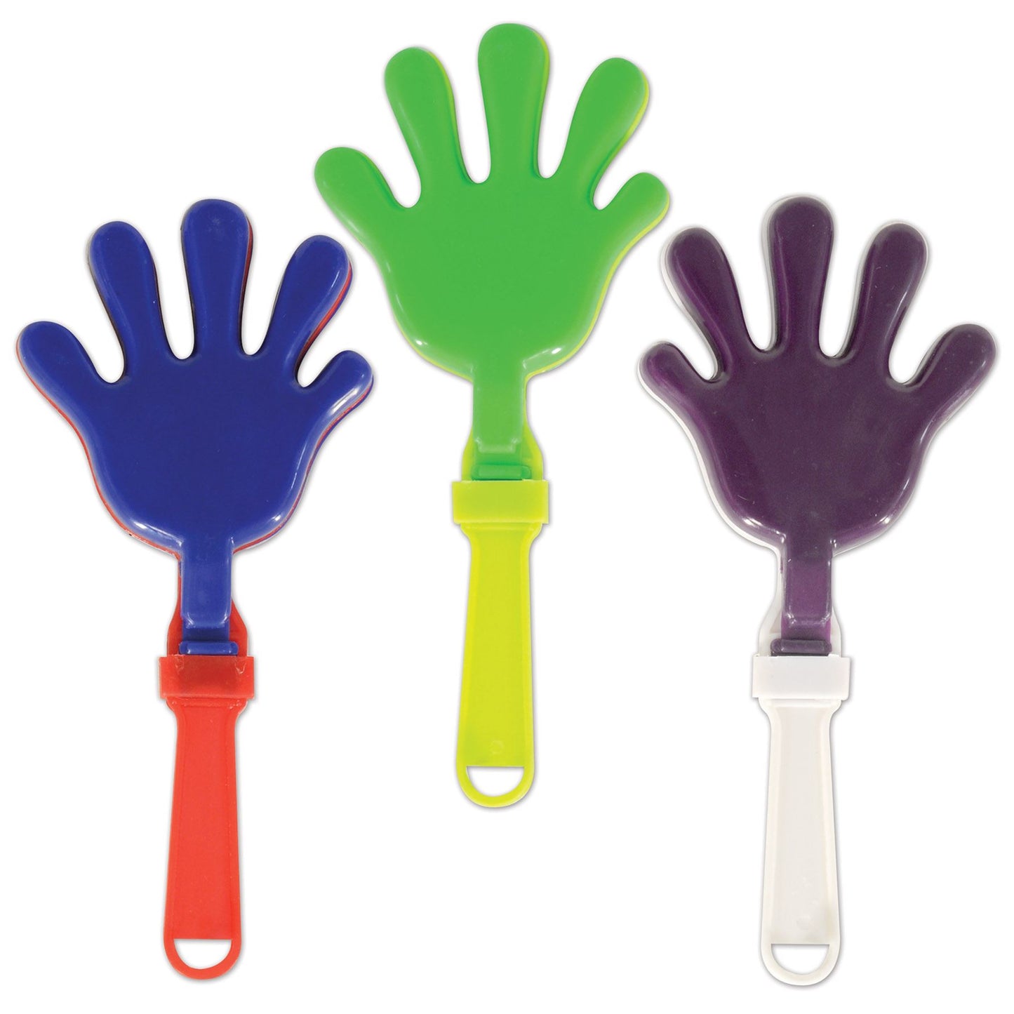 Beistle Assorted Medium Hand Clappers (1/pkg) - Party Supply Decoration for School Spirit