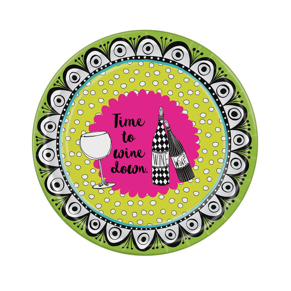Beistle Dolly Mama's� Wine Celebration Plates - Party Supply Decoration for Dolly Mama