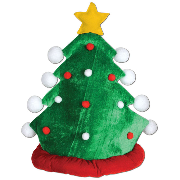Beistle Plush Christmas Tree Hat  (1/Card) Party Supply Decoration : Christmas/Winter