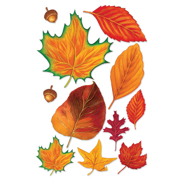 Beistle Fall Leaf Cutouts  (11/Pkg) Party Supply Decoration : Thanksgiving / Fall