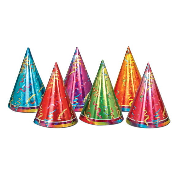 Beistle Prismatic Party Hats (6 Hats Per Package) 60.5 in  (6/Pkg) Party Supply Decoration : General Occasion