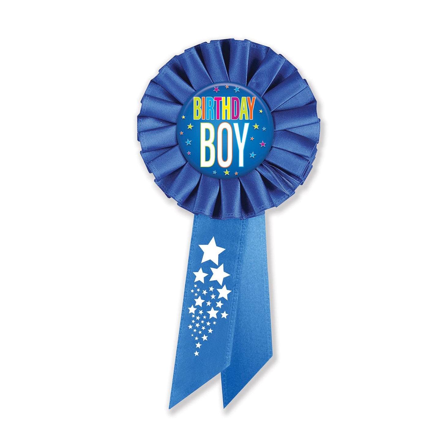 Beistle Birthday Boy Rosette - Party Supply Decoration for Birthday