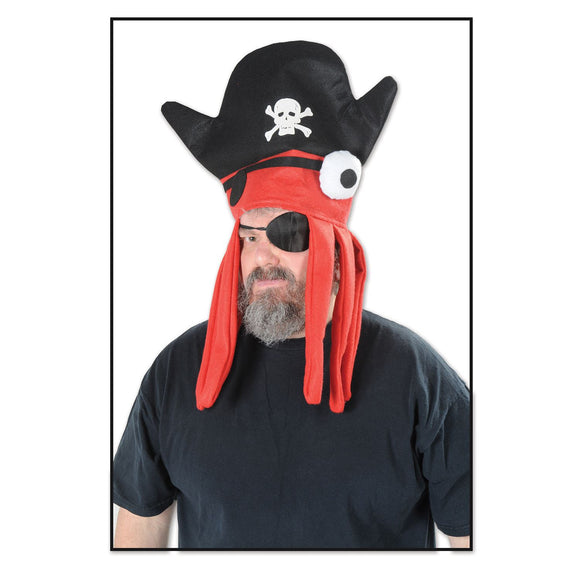 Beistle Felt Pirate Squid Hat  (1/Card) Party Supply Decoration : Pirate