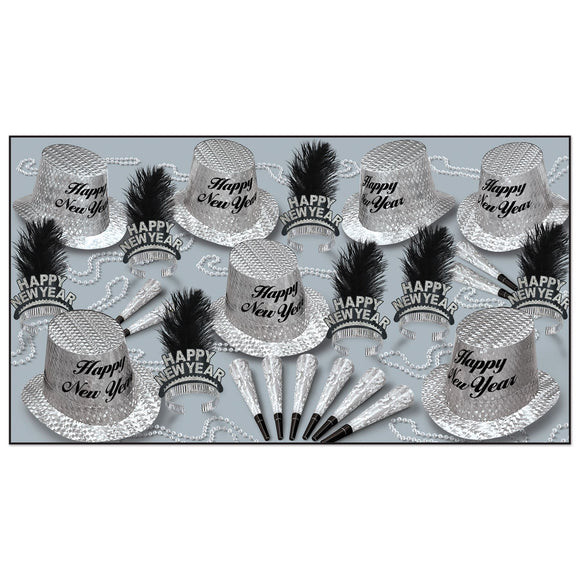 Beistle Diamond New Year Assortment (for 50 People) - Party Supply Decoration for New Years