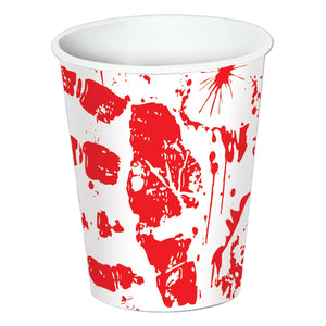 Beistle Bloody Handprints Cups - Party Supply Decoration for Halloween