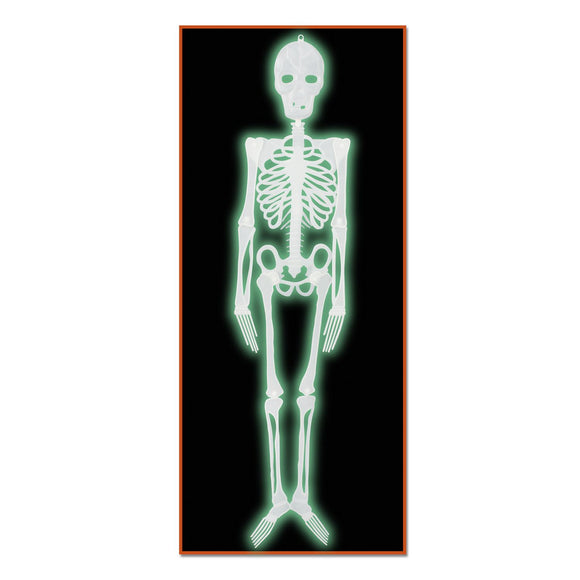 Beistle All-Weather Plastic Nite-Glo Skeleton - Party Supply Decoration for Halloween