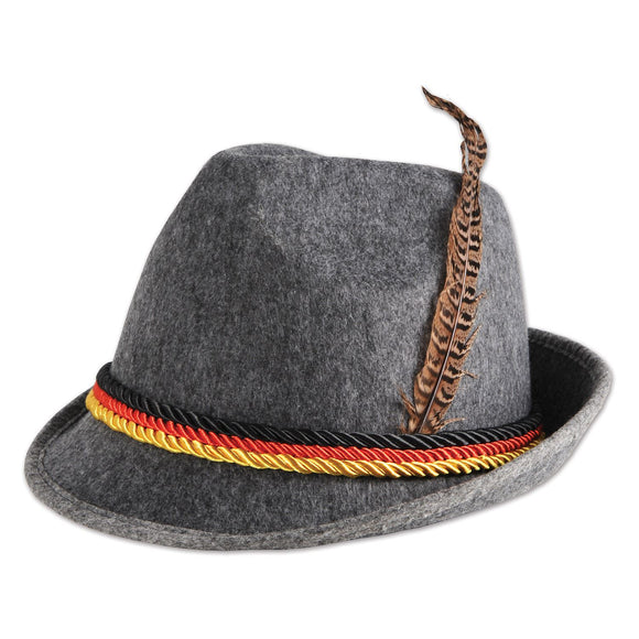 Beistle Gray German Alpine Hat   Party Supply Decoration : Oktoberfest