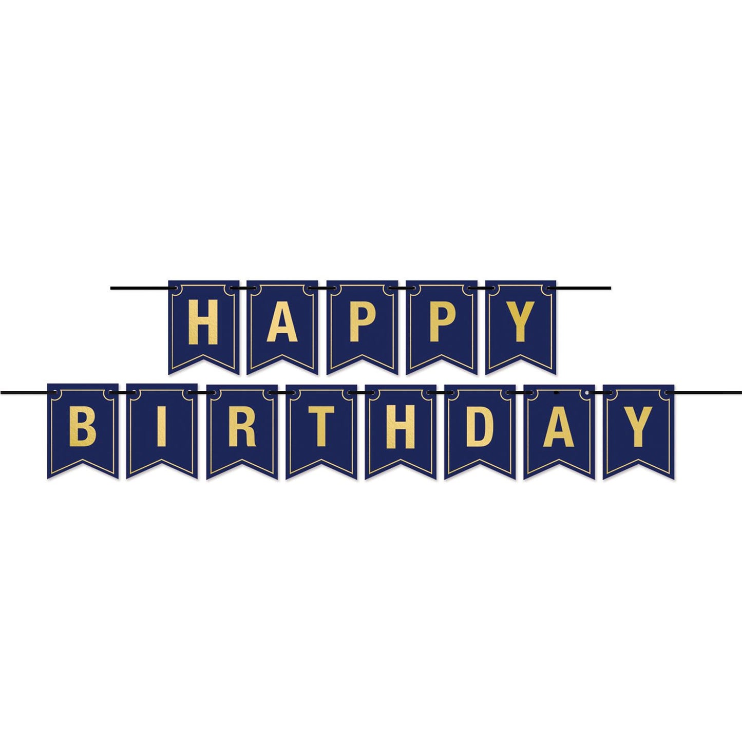 Beistle Foil Happy Birthday Streamer 6 in  x 10' (1/Pkg) Party Supply Decoration : 21st Birthday