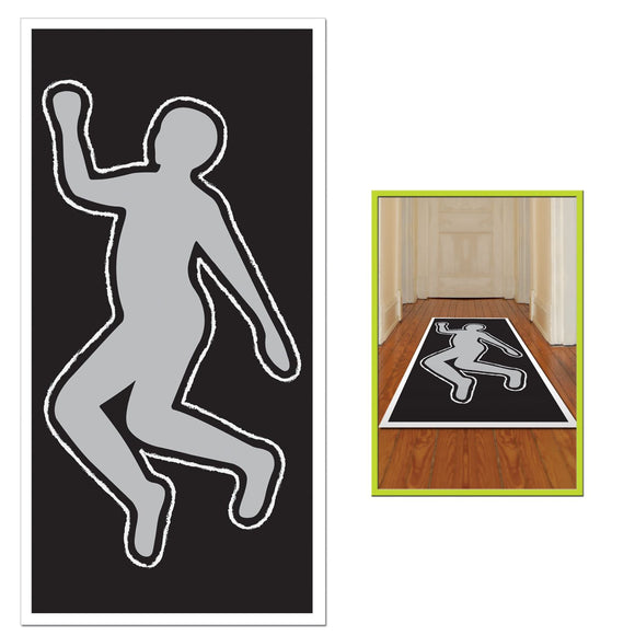 Beistle PSI Body Silhouette - Party Supply Decoration for Crime Scene