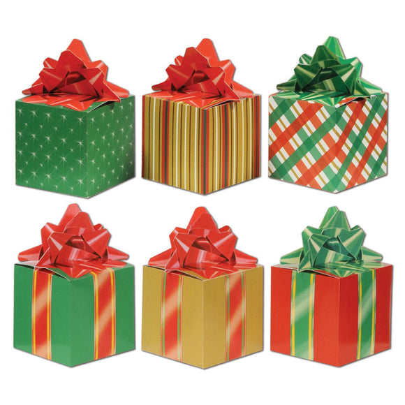 Beistle Christmas Favor Boxes (3/Pkg) - Party Supply Decoration for Christmas / Winter