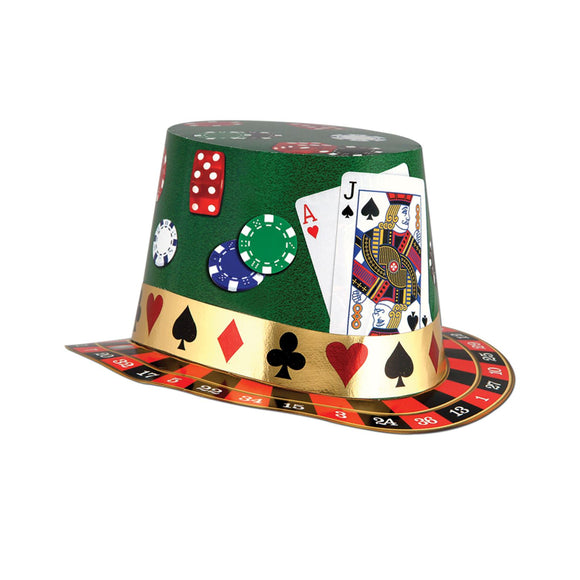 Beistle Casino Night Hi-Hat (sold 25 per box)   Party Supply Decoration : Casino