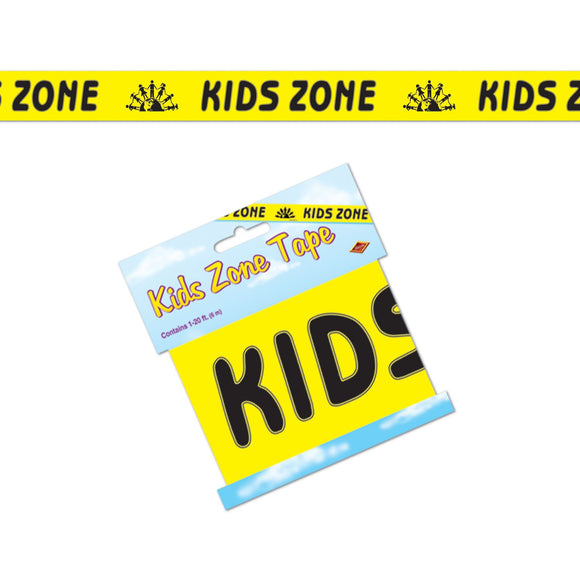 Beistle Kids Zone Tape - Party Supply Decoration for Construction